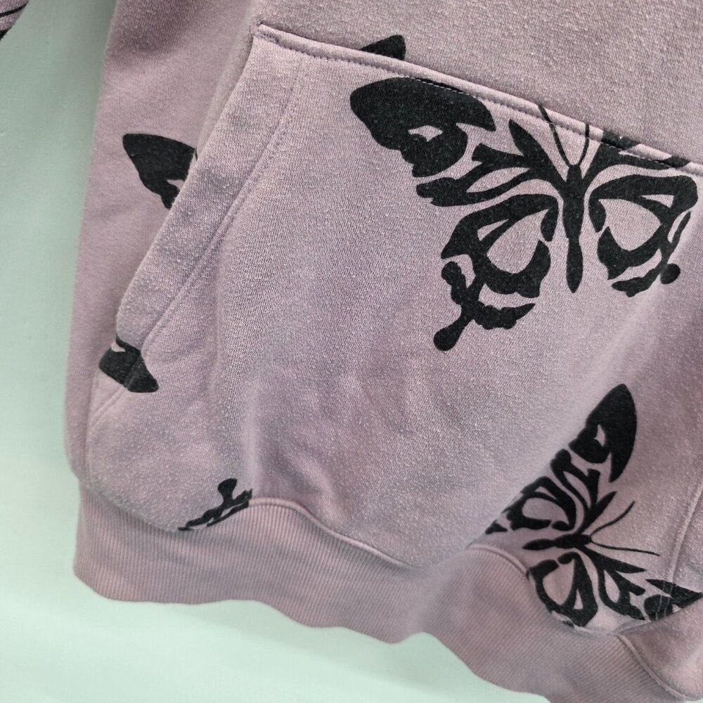 Women's Wild Fable‎ Hoodie Sweatshirt Mauve Butterfly Purple Size XS Pocket - Picture 4 of 13